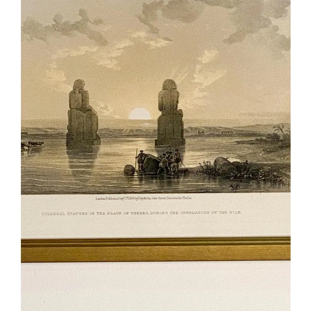 Realism Print of Colossal Statues by Roberts, 19th Century For Sale - Image 3 of 5