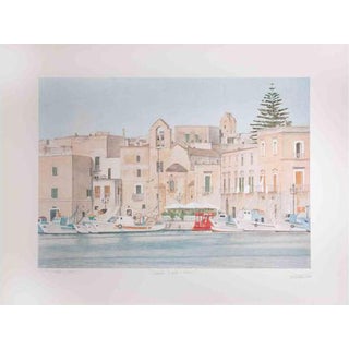 Rosanna Cattaneo, When the Port Is Silent, 1990s, Lithograph For Sale