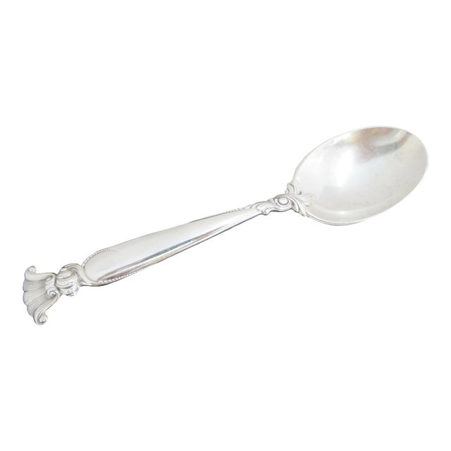 Wallace Sterling Silver Romance of the Sea Serving Table Spoon For Sale