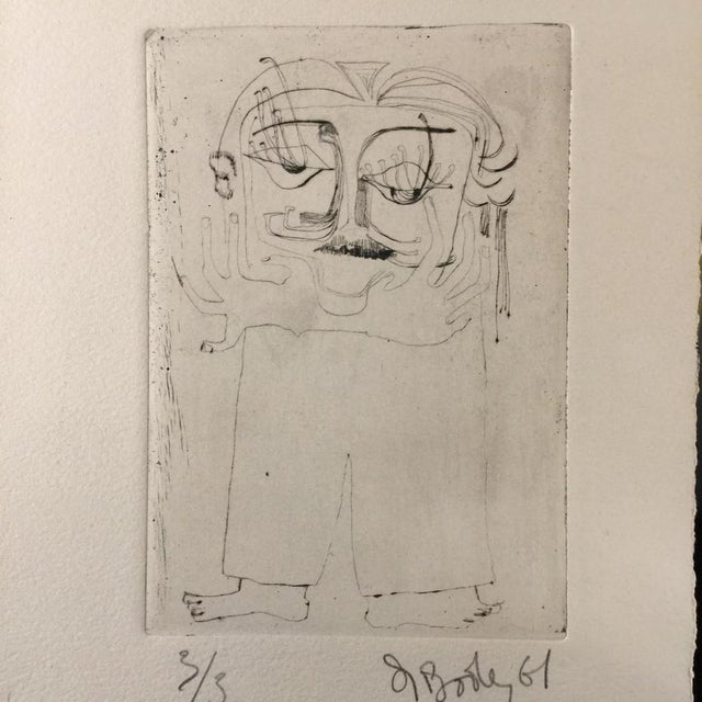 Anne Body, When We Lost Our Head, Engraving on Paper, 1960s For Sale - Image 6 of 7