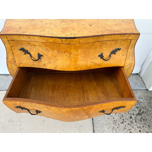 Mid 20th Century Italian Olive Wood Hall Bombe Chest For Sale - Image 11 of 11