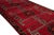 Vintage Turkish Handmade Red Tribal Wool Runner For Sale - Image 9 of 10