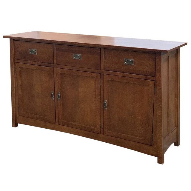 Mission 3 Door & 3 Drawer Sideboard - 70" - Micheal Cherry For Sale - Image 14 of 18