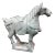 Chinese Tang Style Horse Carved Green Soapstone Figurine Sculpture For Sale