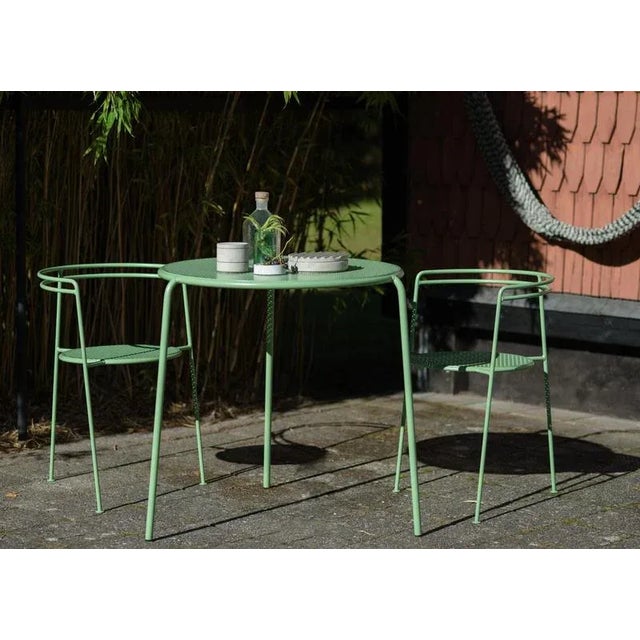 Contemporary Sea Green Point Chair by OK Design For Sale - Image 3 of 7