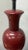 Chinese Export Oxblood Red Phoenix Tail Form Vase Porcelain Table Lamps - Pair For Sale In Atlanta - Image 6 of 7