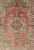 Mid 20th Century Vintage Turkish Oushak Rug With Geometric Star Medallion in Red, Ivory and Taupe For Sale - Image 5 of 7