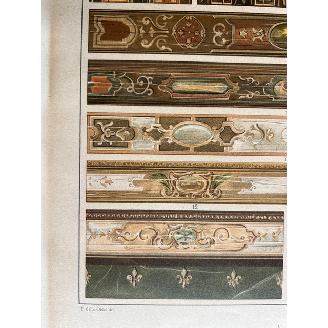 Late 19th Century Antique French Decorative Painting Design Print, "La Peinture Décorative en France," 16th–18th Century For Sale - Image 5 of 7