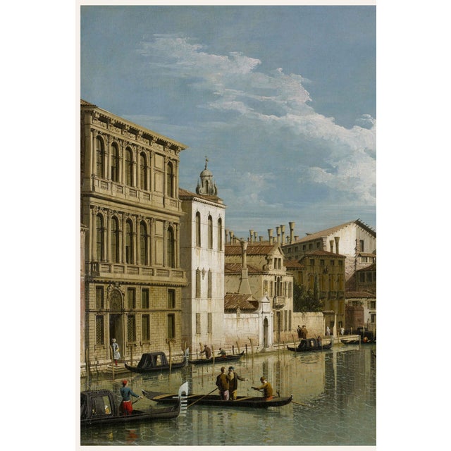 A celebrated example of 18th-century Venetian landscape painting, this vintage art print reproduction features The Grand...