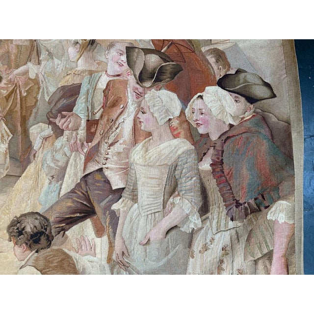 Antique French Tapestry Vouveh Quality 'Wedding Subject" For Sale - Image 11 of 12