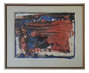 Denice Zetterquist, Composition, Color Lithograph, 1965, Framed