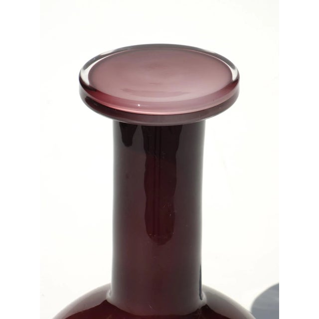 Italian Purple Murano Glass Bottle from Gianfranco Frattini Progetti, 1970s For Sale - Image 4 of 6