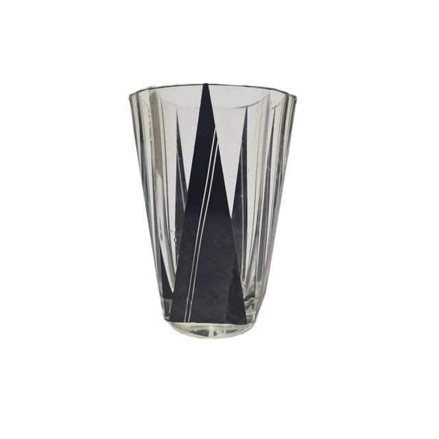 Art Deco Glass Carafe from Karel Palda, Czechoslovakia, 1930s For Sale - Image 11 of 16