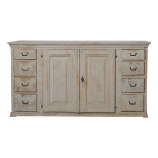 Swedish Country Sideboard with Drawers and Doors For Sale