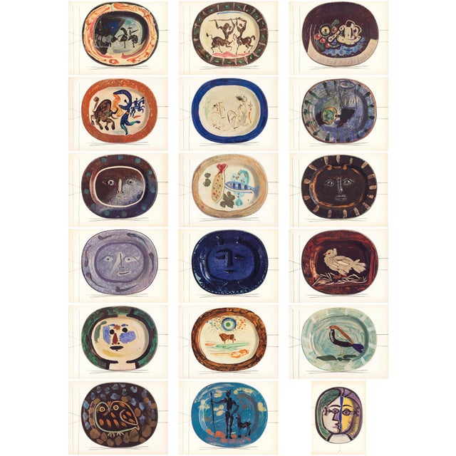 1940s 1948 True First Edition "Ceramiqués De Picasso" (Ceramics) Complete With 18 Prints For Sale - Image 5 of 15
