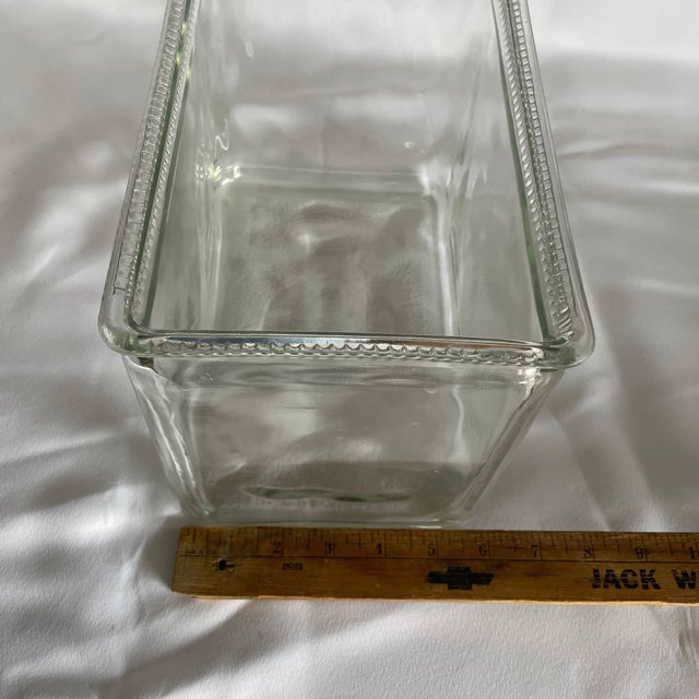 1920's Glass Battery Box Vase For Sale - Image 4 of 8