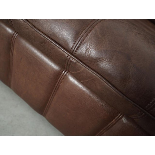 Swiss Brown Leather Sofa from de Sede, 1970s For Sale - Image 11 of 18