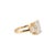 Modern 18k Yellow Gold 3.59ctw Cushion Cut Lab Grown Diamond Tree-Stone Engagement Ring, Size 7.75 For Sale - Image 3 of 9
