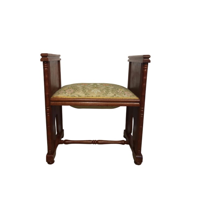 Wood Set of Four Modernist Rectangular Upholstered Window Benches With Arms For Sale - Image 7 of 13