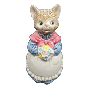 Vintage "Mrs. Whiskers" Otagiri Cat Bell Figurine