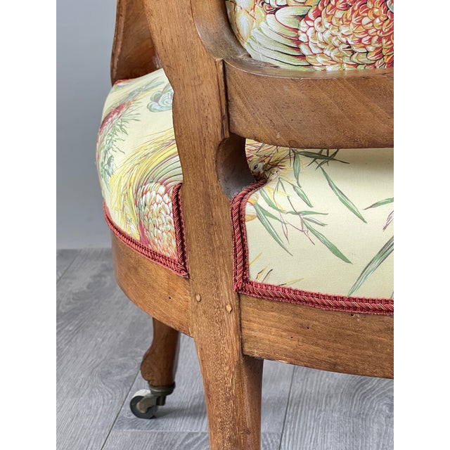 Antique Napoleon III Carved Wooden Armchair For Sale - Image 10 of 12