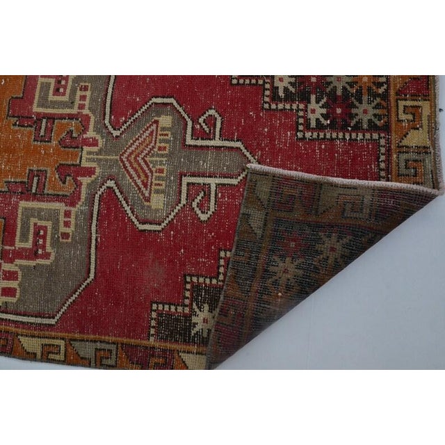 Oushak Vintage Handknotted Carpet For Sale In Phoenix - Image 6 of 10