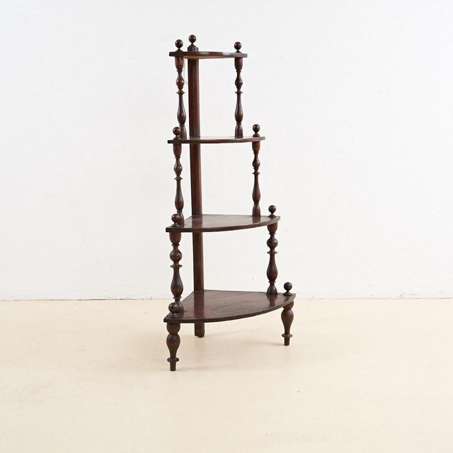 Corner Etagere in Wood, 1900s For Sale - Image 6 of 6