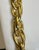 Modern Late 20th Century Sofia Large Oval Link Chain Necklace 24k Gold Plated Round For Sale - Image 3 of 5