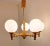 Vintage Chandelier with Pinewood Frame, 1980s For Sale - Image 3 of 7