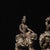 Late 19th Century Pair of Antique Gilt Bronze Bodhisattva Statues on Lion and Elephant Mounts, 0.9kg Each For Sale - Image 5 of 9