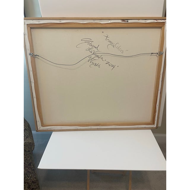 Large Still Life Oil on Canvas, “ Primary Colors “, Original Abstract Signed, Framed For Sale - Image 11 of 12