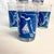 Royal Blue 1970s Vintage Palm Beach Coastal Chic Florida Whiskey Glasses - Set of 6. For Sale - Image 8 of 8