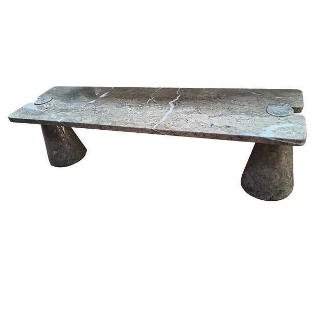 Stone Eros Coffee Table in Green Mondragone Marble by Angelo Mangiarotti, 1960s For Sale - Image 7 of 7