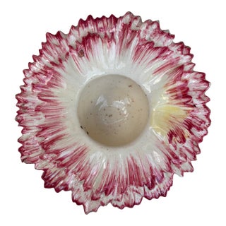 Small Majolica Daisy Cache Pot Delphin Massier, Circa 1890 For Sale