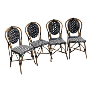 1970s Style French Bistro Chairs - Set of 4 For Sale