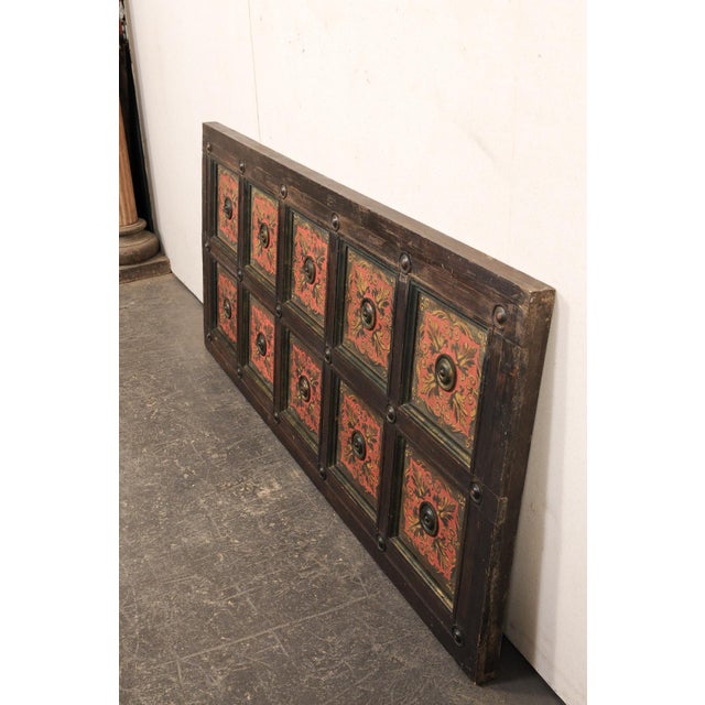 Early 20th Century Italian 6.5 Ft Long Paneled Wall Plaque For Sale - Image 9 of 12