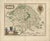 Antique Map of Valois, Picardy France – Blaeu Hand Colored c.1642 : A highly decorative and historically significant 17th-...