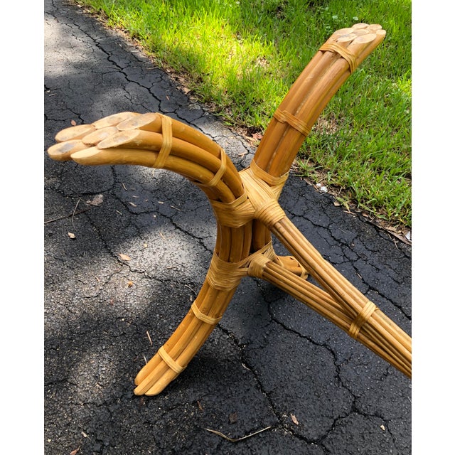 Solid Bamboo Dining Table X Base Chairish