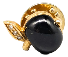18 Karat Gold Pin with Diamonds