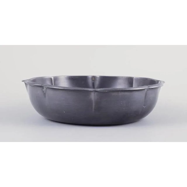 Tin Bowl with Wavy Rim by Just Andersen, 1920s For Sale - Image 3 of 6