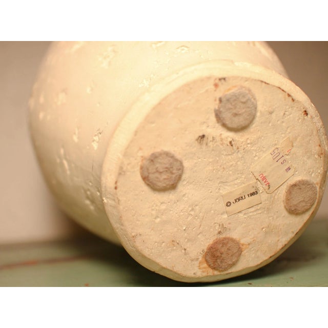 1980s Postmodern Jaru of California Faux Travertine Lidded Jar For Sale - Image 17 of 18