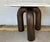Modern Modern Sculptural White Marble and Bronze Tubular Side Table For Sale - Image 3 of 6