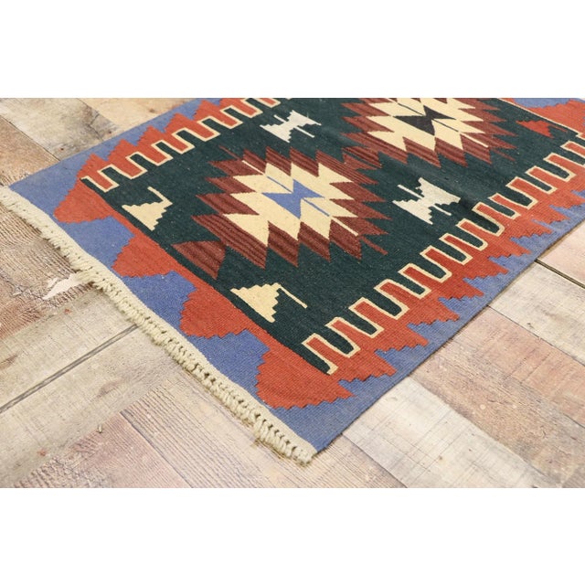 Vintage Persian Shiraz Kilim Rug - 02'03 X 03'00 For Sale In Dallas - Image 6 of 9