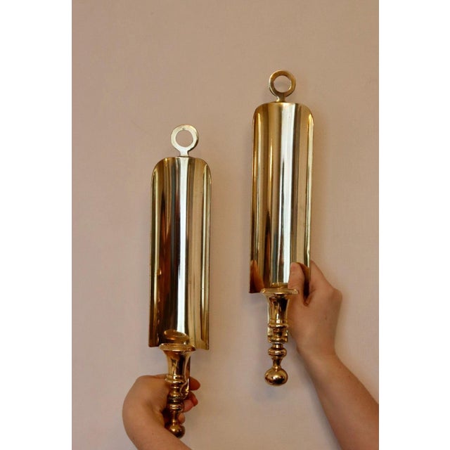 Mid-Century Swedish Brass Sconces, Set of 2 For Sale - Image 6 of 18