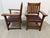 Arts & Crafts Mission Style Arm Chairs, Pair For Sale In San Francisco - Image 6 of 12