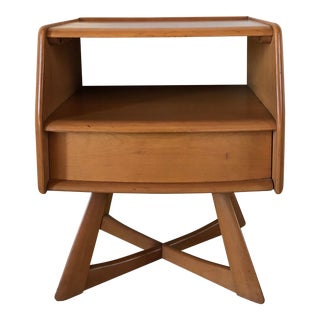 Mid Century Modern Single Drawer Nightstand by Heywood Wakefield For Sale