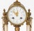 French Louis XVI Style Marble and Bronze Clock and Candelabra Set, Late 19th Century For Sale - Image 3 of 18