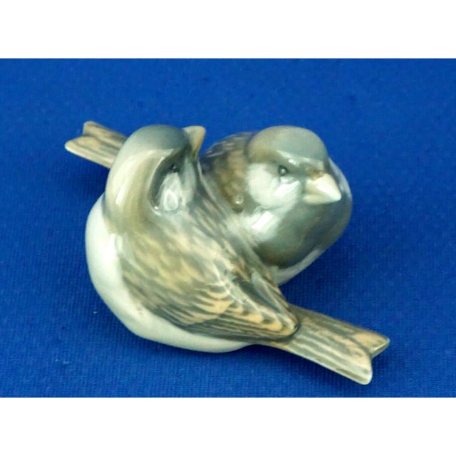 20th Century Porcelain Sparrows Statuette from Royal Copenhagen, Denmark, 1890s-1910s For Sale - Image 9 of 18