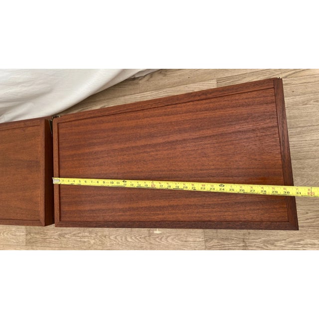 1960s Mid Century Record Cabinets Set of Two by Strings Wall Shelving Designers Nils and Kajsa For Sale - Image 9 of 11