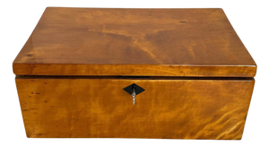 Late Biedermeier Box in Solid Birch, Northern Germany, 1840